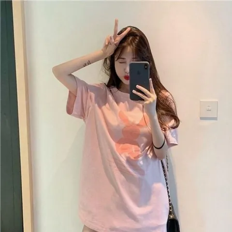 반팔 토끼인형 추천 박스 티셔츠 꾸안꾸 (WFHMS9G)