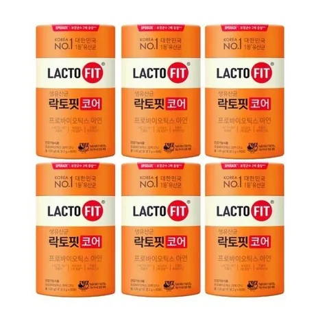 종근당건강 락토핏 코어 60포 6개 프롤린 유산균 코어강화