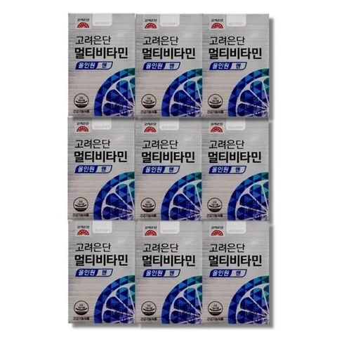 고려은단 멀티비타민 올인원 맨 60정 9박스