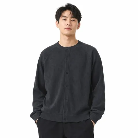 [리미드] 남성 봄 골지 미니멀 가디건 9MI-CA-NAGCA