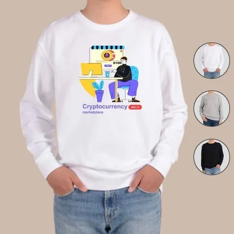 맨투맨 전색상 무역 가상화폐 비트코인 알트코인 (WFG38Q4)