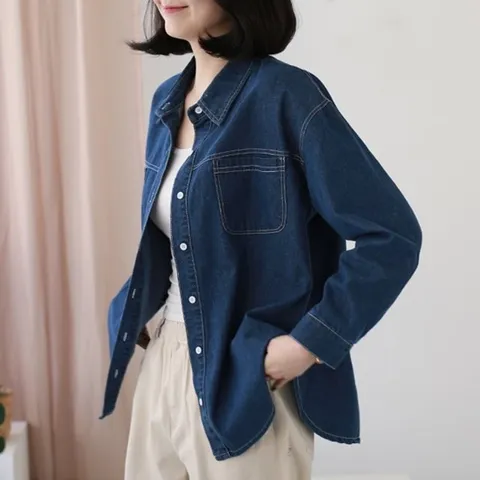 [웬디즈갤러리]뉴 스티치 데님 셔츠 MSH102