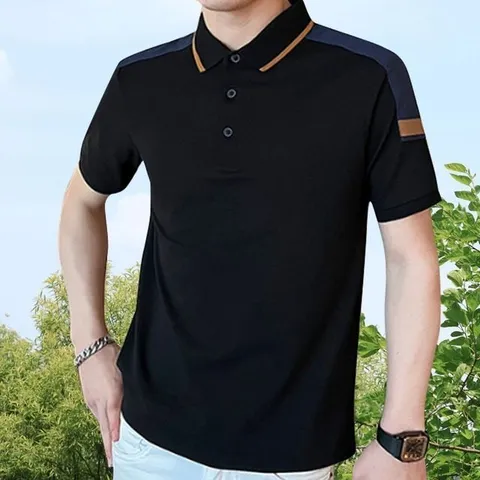 남자 티셔츠 피케 골프 봄 여름 단체티 반팔 카라