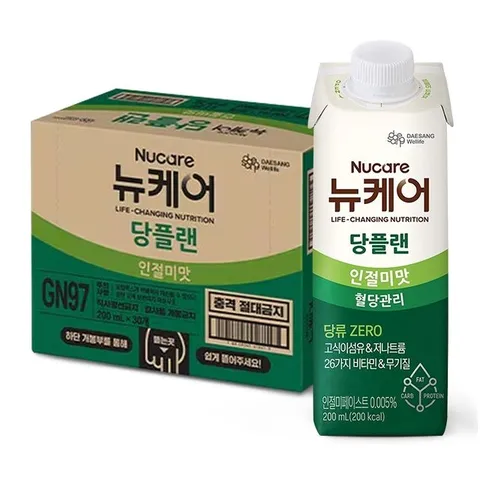 [대상웰라이프] 뉴케어 당플랜 인절미맛 (200mlx30팩), 1박스