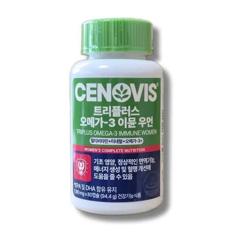 세노비스 트리플러스 오메가3 이뮨 우먼 1180mg 80캡슐 1개 /wb
