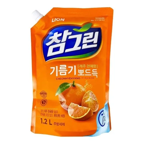 참그린 기름때 뽀드득 리필 제주 천혜향 1.2L - O (W970B8F)