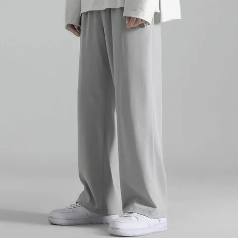 남성여름바지 와이드 쿨링 봄 데일리 여름 코디 스트릿 팬츠 티셔츠 (WFJHNQW)