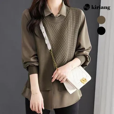 [키리앙] 프롬 베스트 레이어드 셔츠