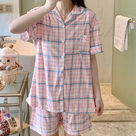 애프리콧체크 베이직 세트 여름 반 예쁜 바지