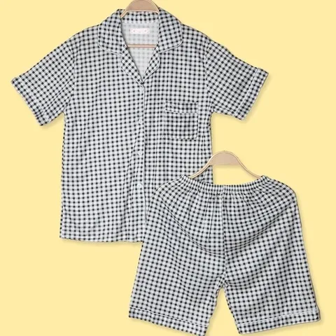 체크 베이직 세트 블랙 여름 반 예쁜 바지