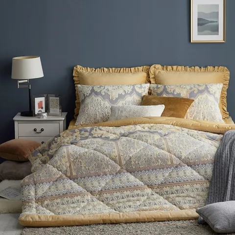 [K]벨라하우스 극세사 침구 3종세트(이불 + 토퍼 + 베개커버 2장)