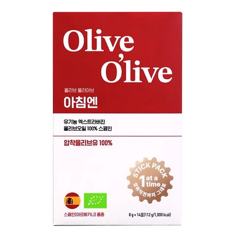 올리브올라이브 유기농 엑스트라버진 올리브오일 스페인 1박스