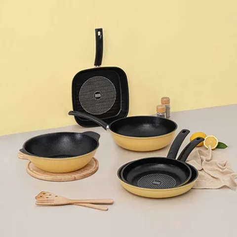 [인터쿡] 다이아몬드 후라이팬  1+1+1 모음전