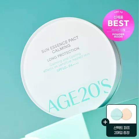 [에이지투웨니스]AGE20S 선 에센스 팩트 카밍 롱프로텍션 (SPF50+ PA++++)