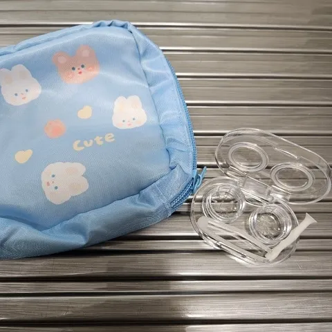 투명한 렌즈케이스 보관함 렌즈통 흡착봉 집게 포함 (WD7B6F1)