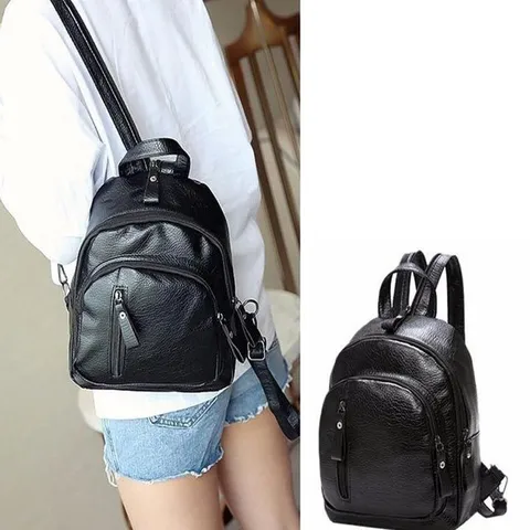 블랙 여성 가방 백팩 직장인 대학생 데일리 캐주얼 (WAB1C1B)
