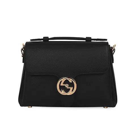 구찌 GG 인터로킹 탑 핸들 체인 숄더백 블랙 510302 CAO0G 1000