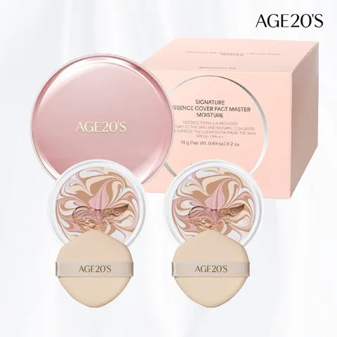 [에이지투웨니스]AGE20S 시그니처 에센스 커버 팩트 마스터 모이스처(케이스1+리필2) (SPF50+ PA++++)