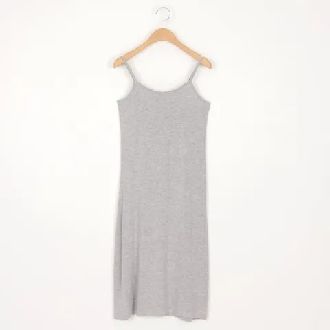 데일리 슬립 국산 레이어드 이너 끈나시 원피스 DAI-WDR-0575-그레이