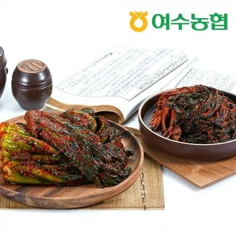 여수농협 돌산갓김치2kg+ 돌산 고들빼기1kg (총 3kg)