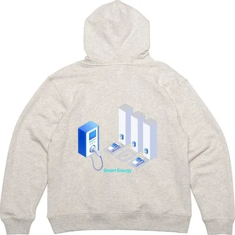 기모후드집업 뒷면 전기차 전기차충전소 그림 프린팅 (WFGNN3U)