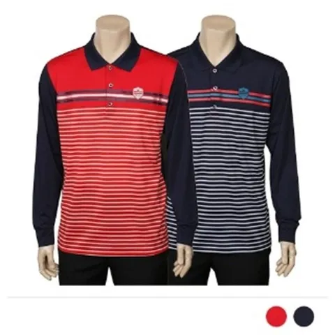 캐쥬얼 선물 여름 아버지 남편 카라티셔츠 긴팔 봄 (WF9089A)