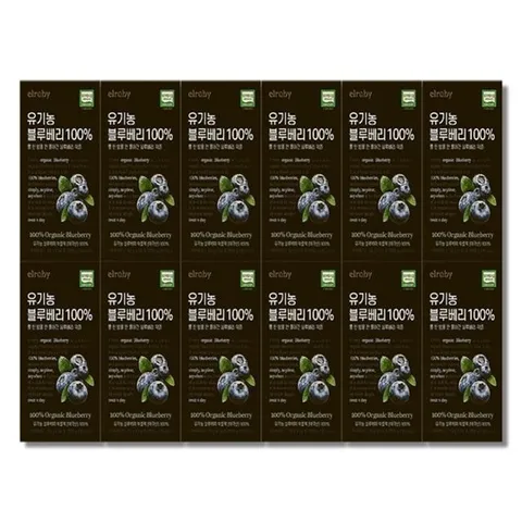 엘루비 유기농 블루베리 100 14포 12박스