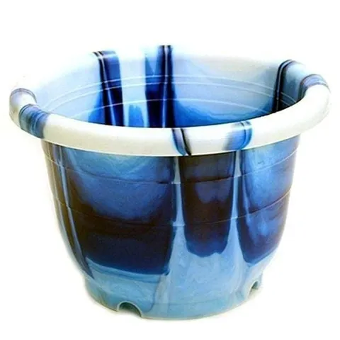 꽃단지화분 플라스틱화분 8호 꽃무늬화분 원형화분 꽃 (WFGZP3N)