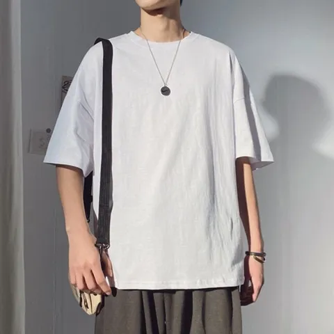 무지반팔티 오버핏반팔티 남자반팔티 남성티셔츠 (WB947B5)