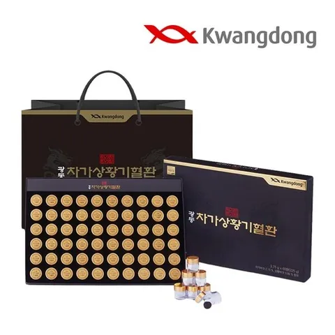 [선물용 쇼핑백증정] 광동 차가상황기혈환 60환 1세트