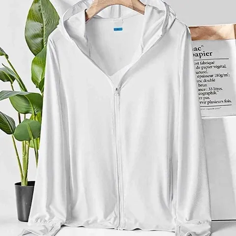 화이트 후드집업 얇은후드집업 여자후드집업 자외선 (WFGWDT1)