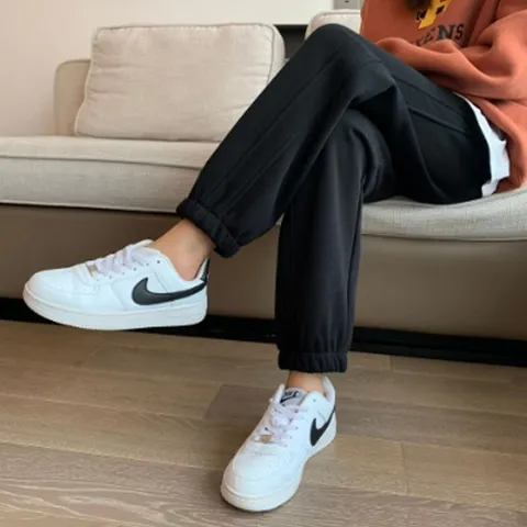 2칼라 쫀쫀 기모 조거 팬츠 여성용