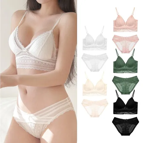 [브라+팬티][그레이스]러브미 브라렛 노와이어 세트 5컬러