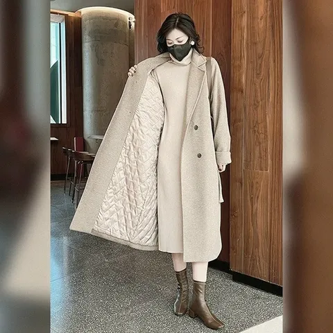 [무드무드] 올리에 모직 롱 코트