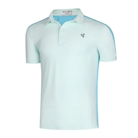 남성 골프웨어 스판 반팔 카라 티셔츠 LB-KAHG-21SM20-블루