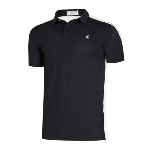 남성 골프웨어 스판 반팔 카라 티셔츠 LB-KAHG-21SM20-검정