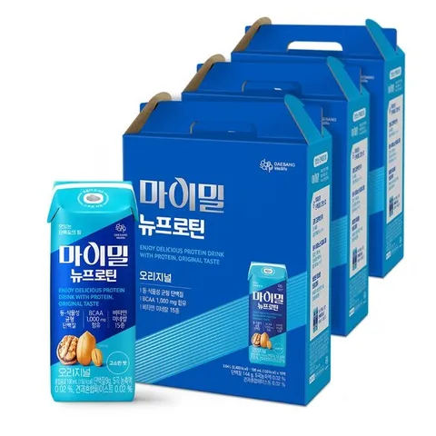 [대상웰라이프]마이밀 마시는 뉴프로틴 190ml x 16팩, 3박스 골라담기♡
