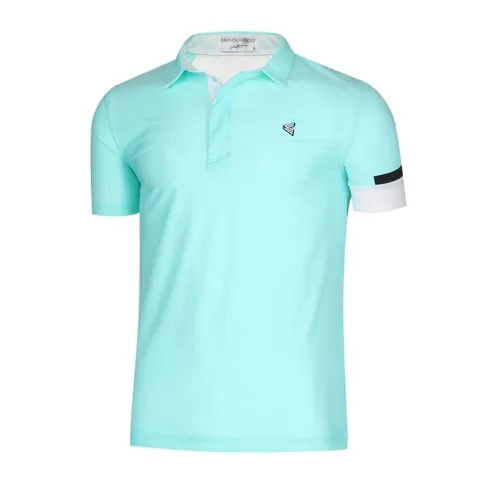 남성 골프웨어 스판 반팔 카라 티셔츠 LB-KAHG-21SM13-블루