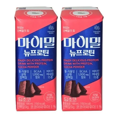 마이밀 마시는 뉴프로틴 딥초코 190ml x 60팩 비타민 단백질 드링크 D