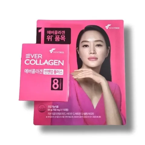 에버 콜라겐 인앤업 플러스 저분자 콜라겐 펩타이드 750mg x 112정