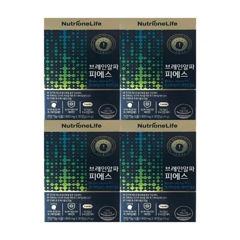 뉴트리원 브레인알파 피에스 두뇌 인지력 30캡슐 4개
