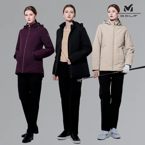 밀레골프 초.초특가! 고기능성 방풍 상하의 셋업 2종, 여성