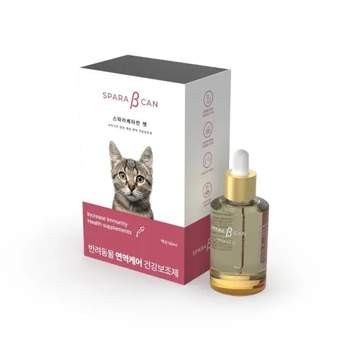 스파라베타칸 펫 고양이용 50ml  반려동물 면역케어 액상면역 건강보조제 베타글루칸