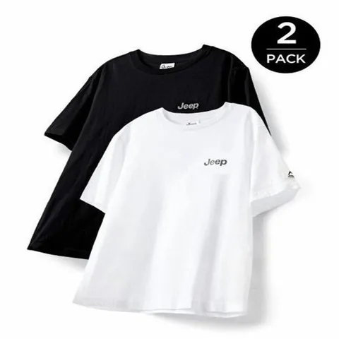[웰빙창고] 지프 공용 반팔티 블랙+화이트