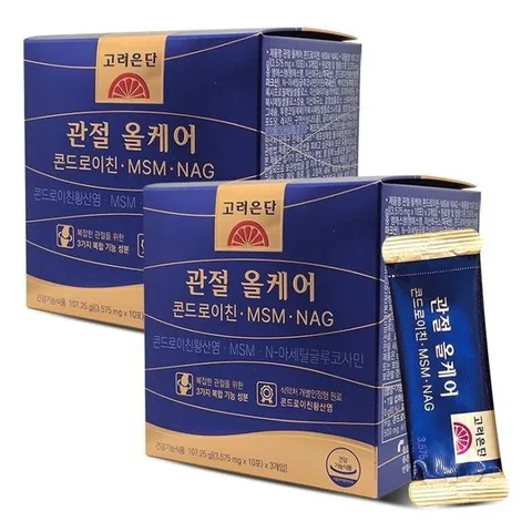 고려은단 관절 올케어 콘드로이친MSMNAG 30포 X 2개 인대 관절 D