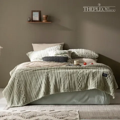 더플레오 니트 극세사 자카드 이불 겸 블랑켓 3종 슈퍼싱글