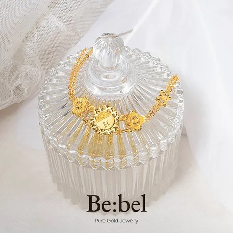 순금팔찌 11.25g(3돈 세돈) 24k 여자 디자인 여성 플라워 라운드 비벨