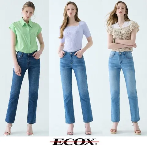 에콕스 25SS 여성 썸머 스판 데님 3종