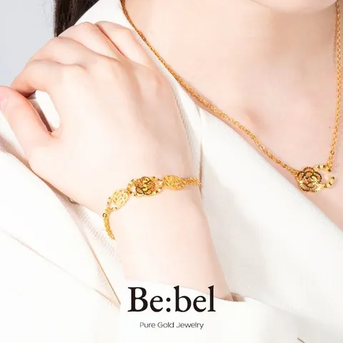 순금팔찌 11.25g(3돈 세돈) 24k 여자 디자인 여성 플라워 비벨