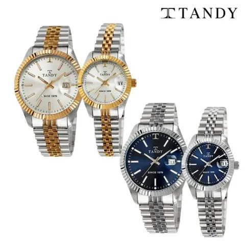 [TANDY] 탠디 럭셔리 남녀 커플 메탈 손목시계(오스트리아스톤 식입)T-3921 4종 중 택1